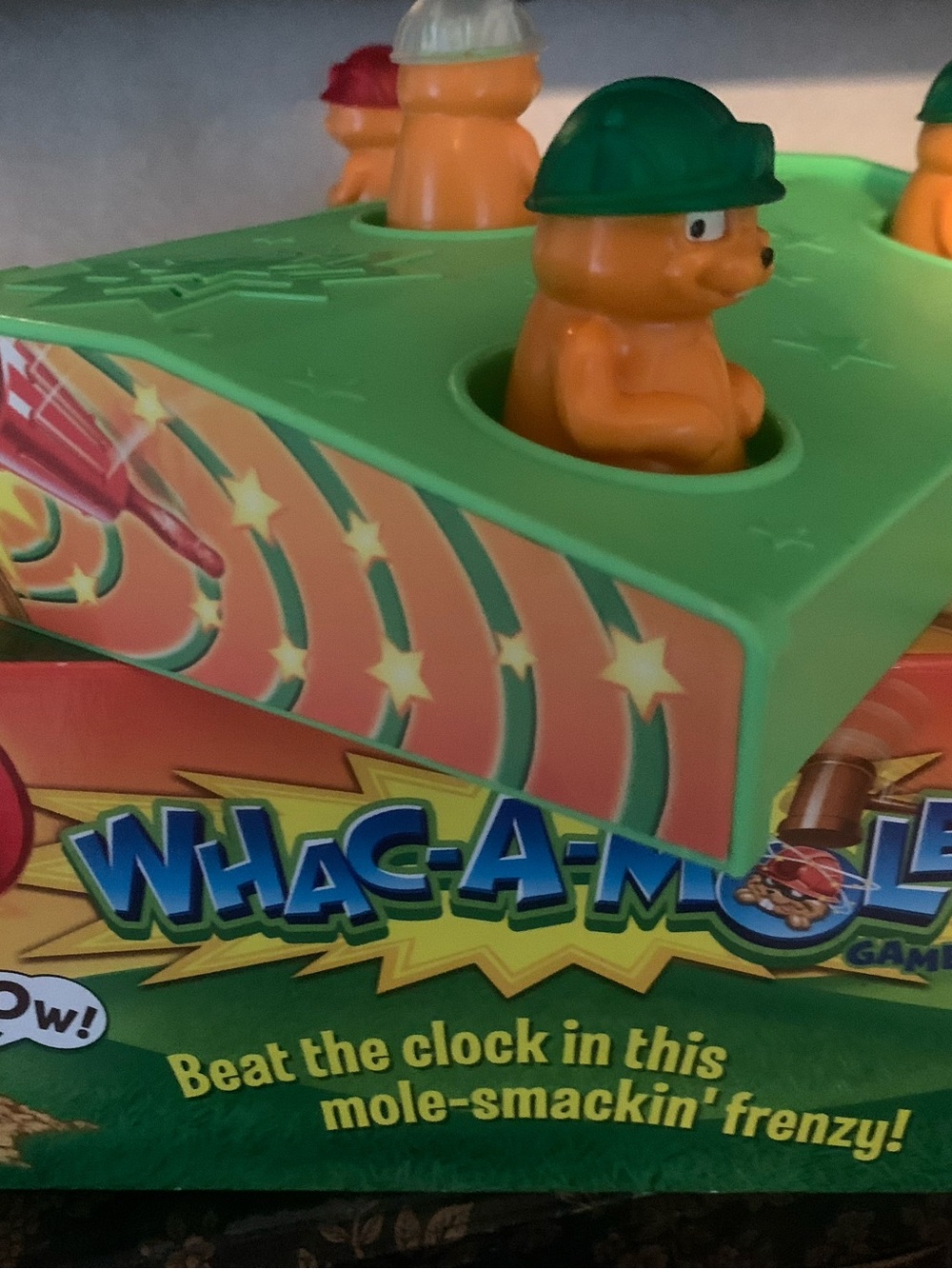Vintage Fisher-Price Whac-A-Mole Game - Green and Orange